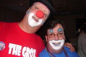 Dave Grozby and Mike Gastineau as honorary Seafair clowns