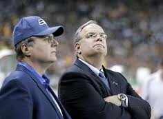 Seahawks owner Paul Allen with Tim Ruskell. (Seattle Times photo) 